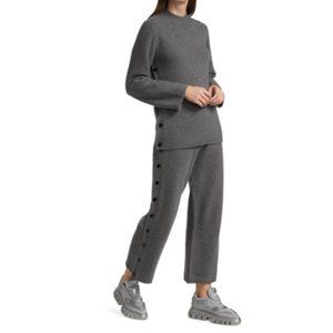 THEORY Button Detail Tunic Sweater Set (Sweater AND Pants)